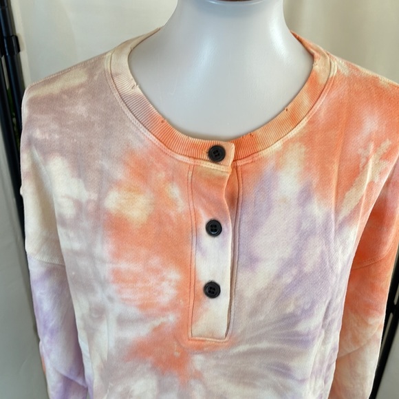N.Philanthropy Harleen cropped tie-dye sweatshirt Size Medium NWT - Picture 6 of 17